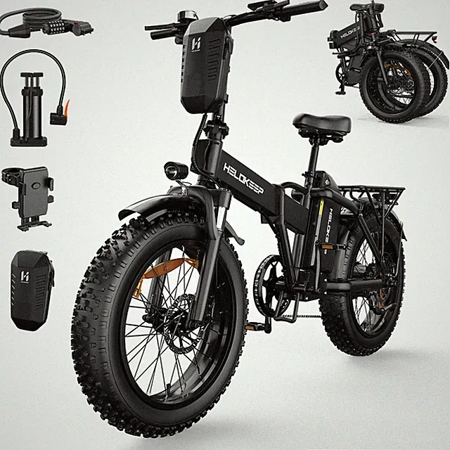 20" Fat Tire Folding Electric Bicycle for Adults 750W Motor 48V 25Ah City bike