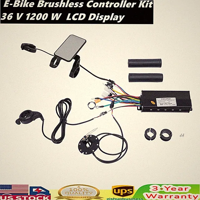 36v/48v E-bike Controller Component Kit With Color Lcd Display & Pedal Assist