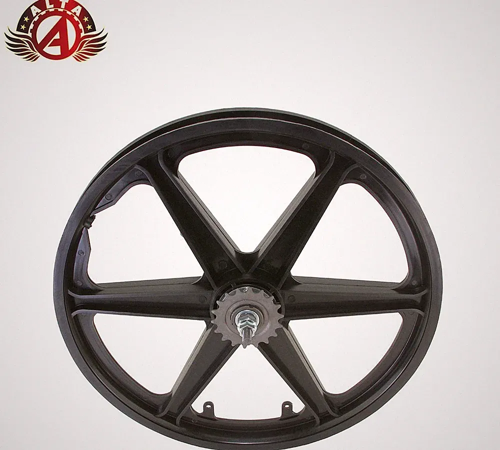 ALTA 20” Old School Bicycle COASTER BMX/Freestyle 6 Spoke Tuff Mag BLACK Rim.