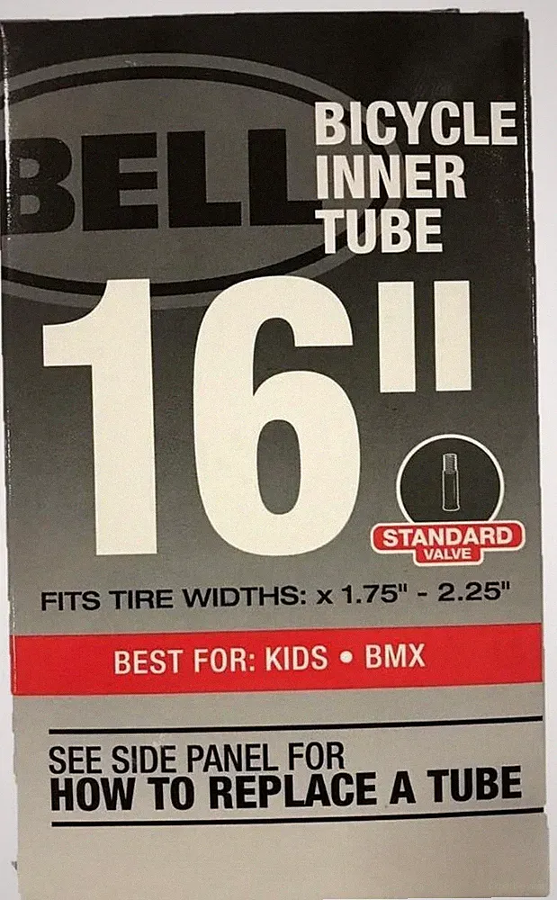 BELL SPORTS 16" Universal Schrader Valve Bike Tube Bicycle 1.75"-2.25" 7015355
