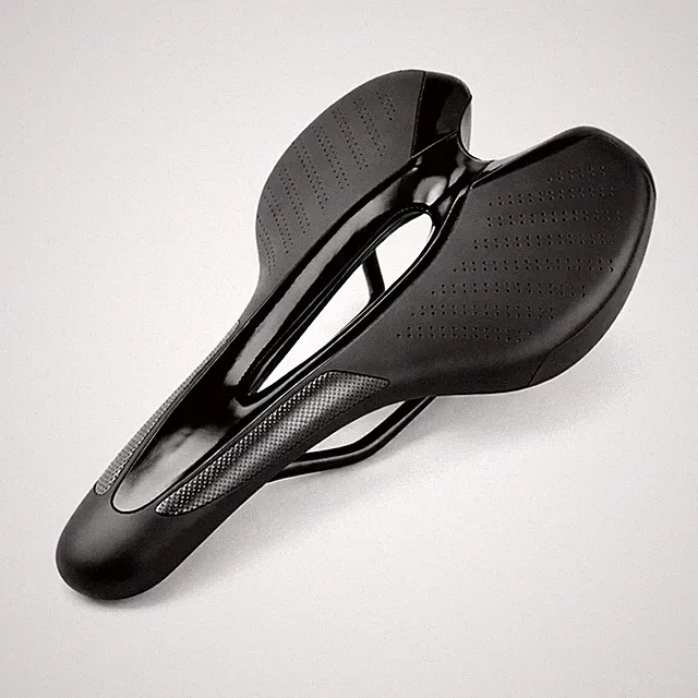 Bike Seat, Saddle with Comfortable Waterproof Lightweight Design black