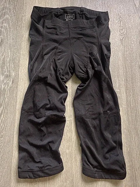 GORE Bike Wear 17” Spandex Cycling Capri Leggings Tights BLACK MEDIUM MSRP $90