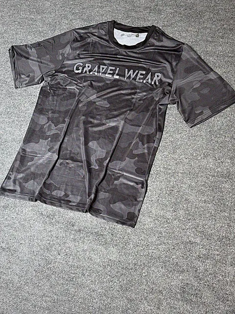 Gravel Wear Lightweight Camo Ride TShirt Mens Small Short Sleeve Gravel Cycling