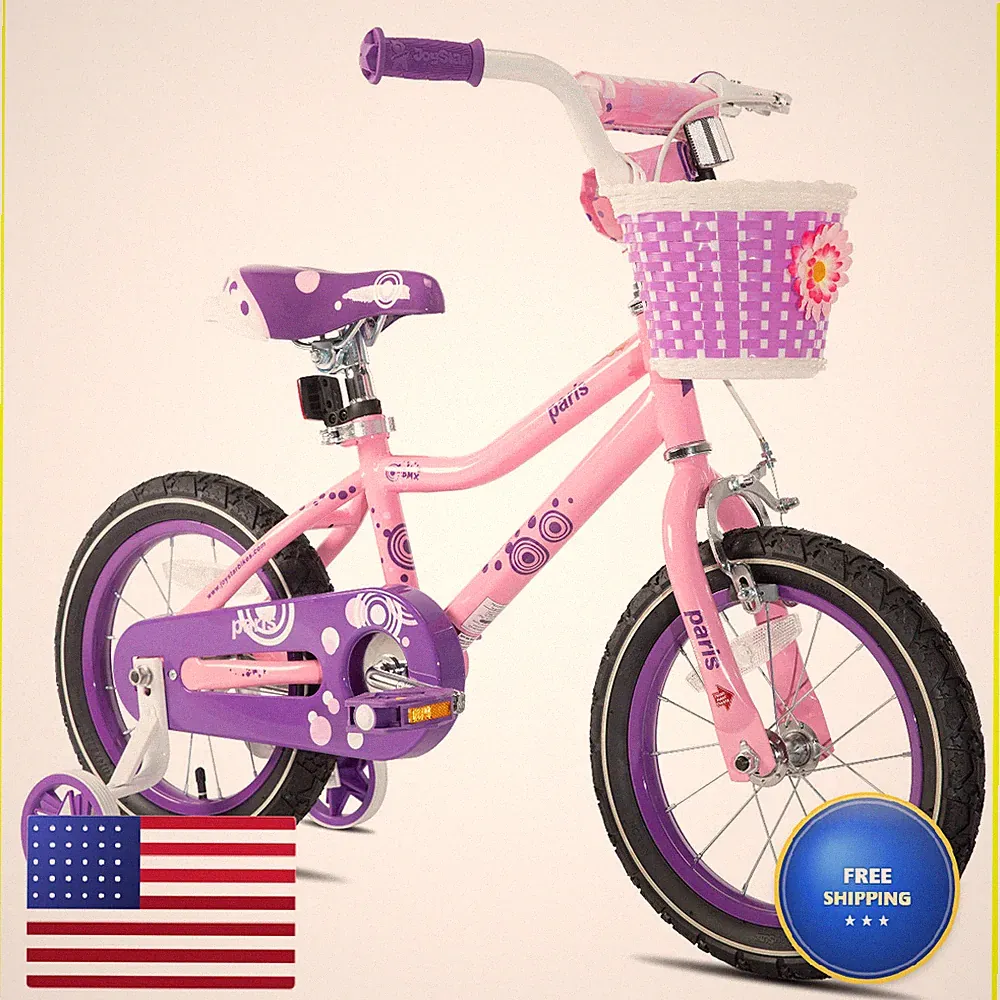 Joystar 14 Inch Girls Bike For 3 4 5 Years Old Kids Toddler Bike Training