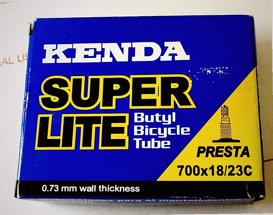 KENDA Super Lite 700x18/23C Butyl Bicycle Inner Tube R/V Presta Lightweight NOS