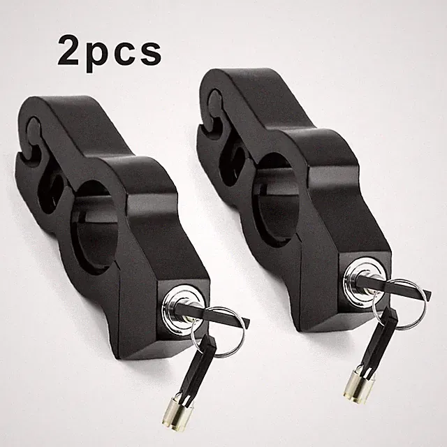 Key-Locked Lightweight Portable 2-Piece Aluminum Alloy Anti-Theft Handlebar Lock