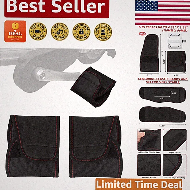 Lightweight Bicycle Pedal Covers - 2 Pack, Easy to Install Neoprene Protectors