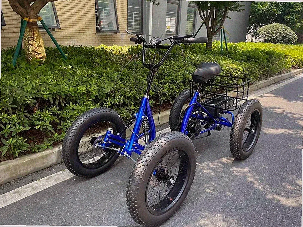 Lightweight Fat Tire 750w/48v Electric Quad Bike Bicycle