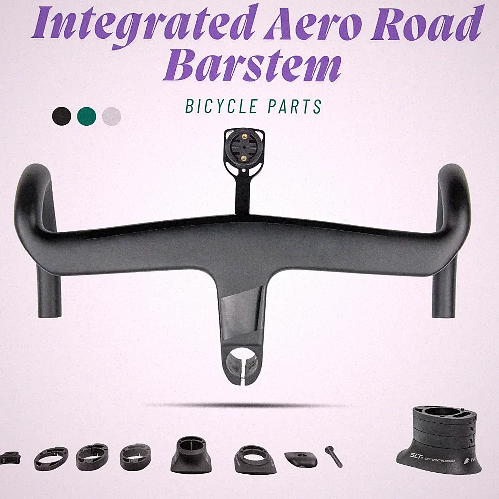 Lightweight Gravel Bicycle Integrated Aero Bar Internal Cable Bicycle Handlebar