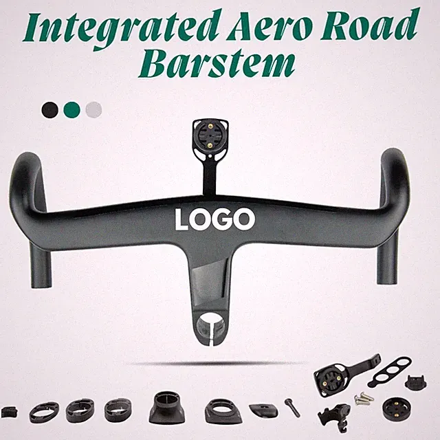 Lightweight Gravel Road Bike Integrated Handlebar Matte Fully Internal Cable