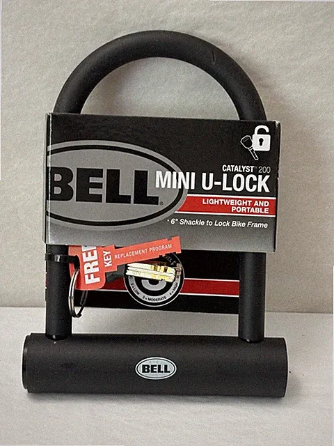 New Bell Catalyst 200 Bicycle Mini U-Lock Lightweight & Portable 6” Shackle (EH1