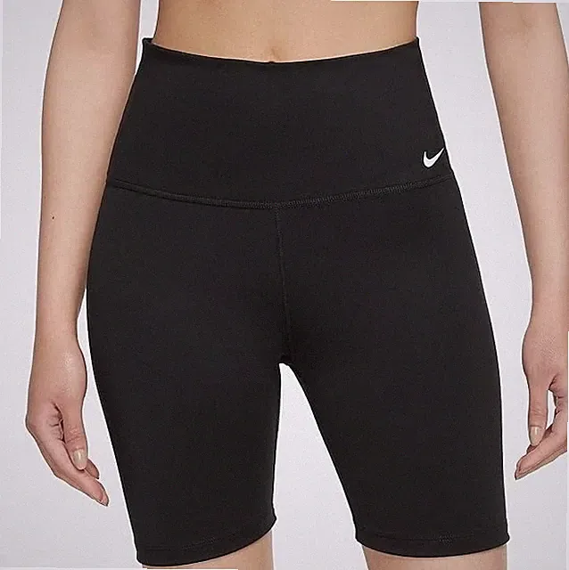 NIKE ONE DRI-FIT TRAINING BIKE WOMEN'S 7 IN HIGH W SHORTS BLACK SZ S#DV9022-NWT