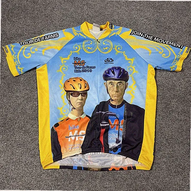 Pactimo MS Tour de Farms Cycling Jersey XL 2010 Illinois Bike Shirt Fundraiser