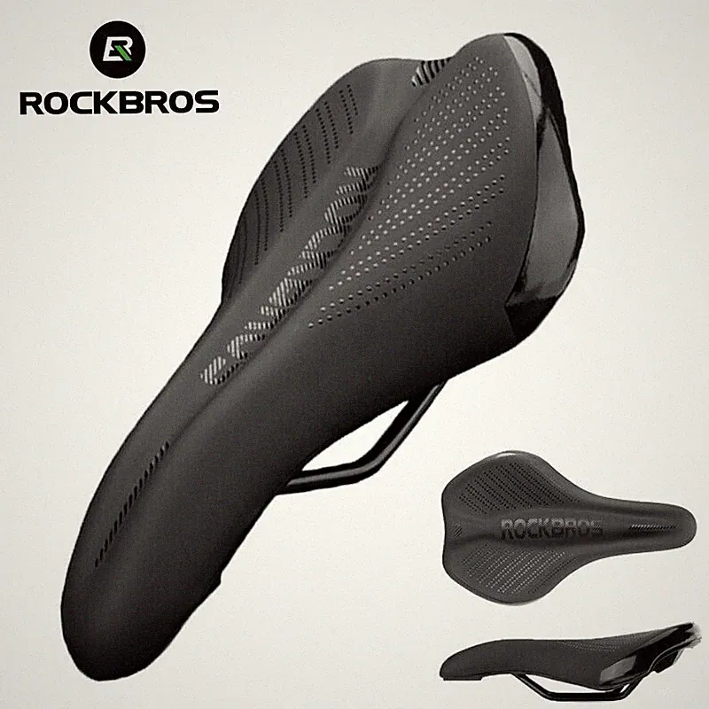 ROCKBROS Bicycle Saddle Memory Foam Shockproof MTB Bike Seat Cushion Lightweight