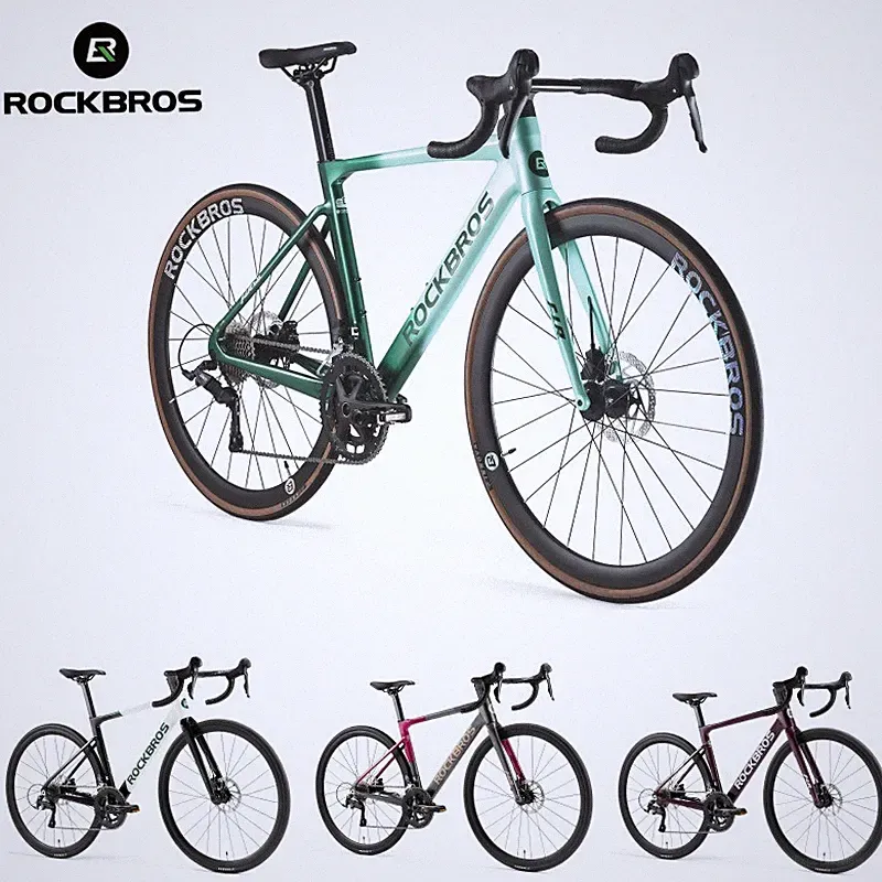ROCKBROS FLR-W3 700C Sport Road Bike Aluminum 2×10 Speed w/Hydraulic Disc Brakes