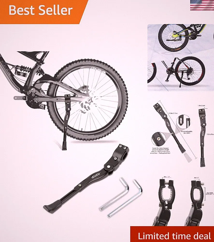 Stable Detachable Bicycle Kickstand for 24” to 29” Bikes – Lightweight & Durable