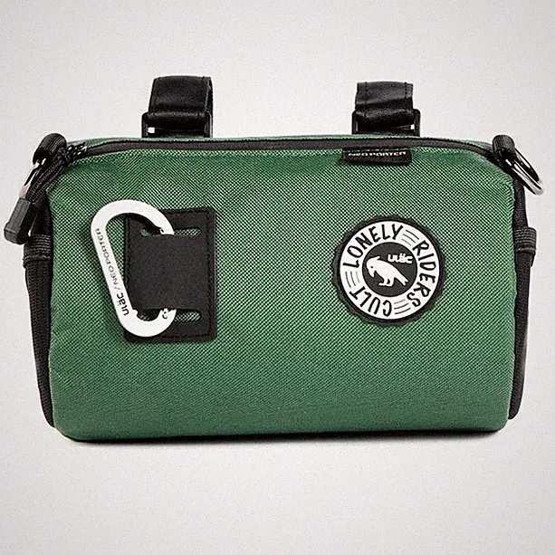 Ulac Coursier Handlebar Bag 2.7L Gravel Cycling Green Bike Adventure Touring
