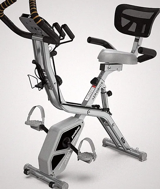 Upright Exercise Bike Folding Stationary Bike Cycling Fitness Bike Workout Bike