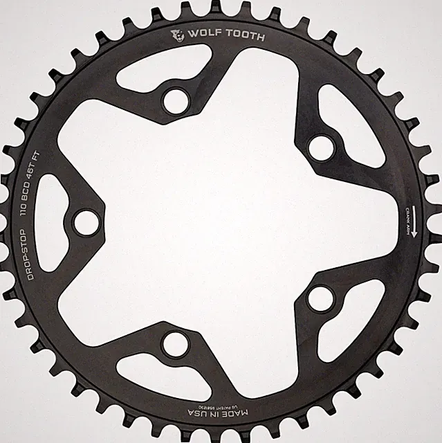 Wolf Tooth 110 BCD Cyclocross and Road Chainring - 36t, 110 BCD, 5-Bolt, Drop-St